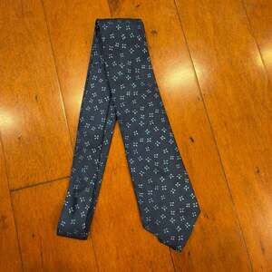 Charvet Place Vendome Navy Silk Micro-Floral Necktie